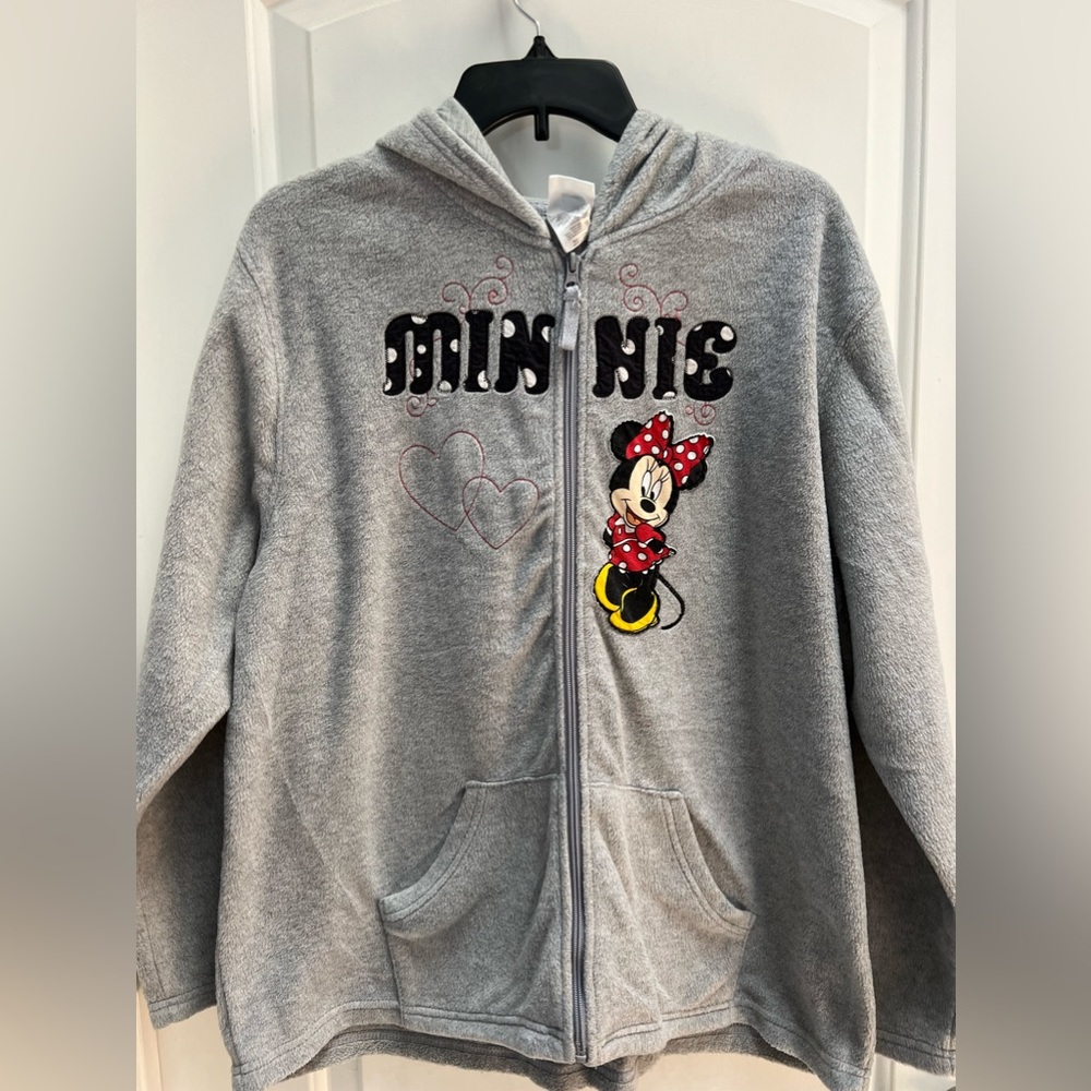 Disney Minnie fleece hooded jacket - Picture 1 of 4
